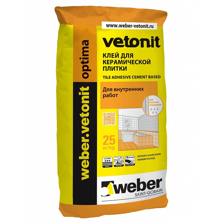 Клей для плитки weber.vetonit